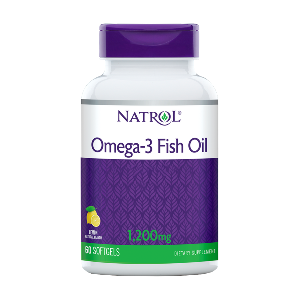 natrol omega 3 fiskeolie citron 1200 mg softgels 1