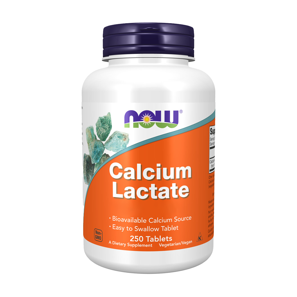 now foods calcium lactate 250 tabletter front end