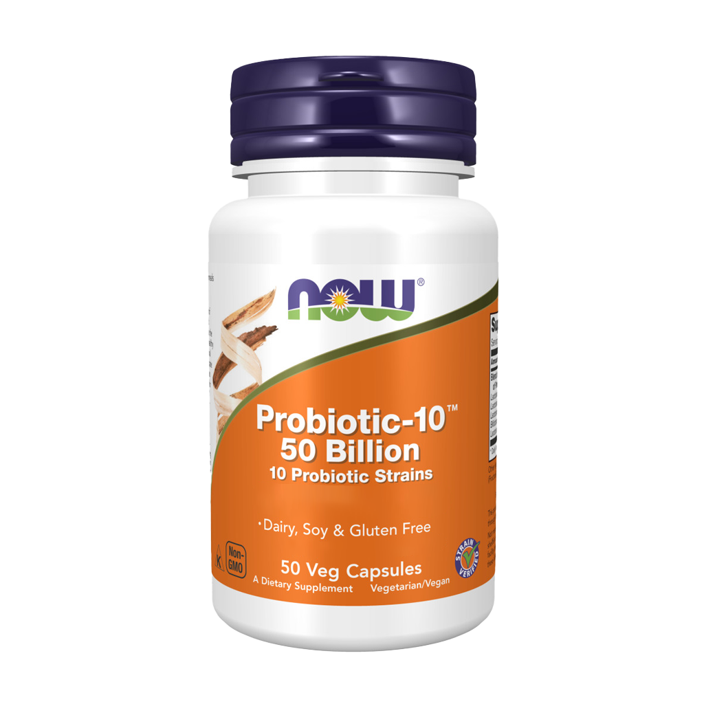 NOW Foods Probiotica-10 50 Miljard (50 capsules) Voorkant