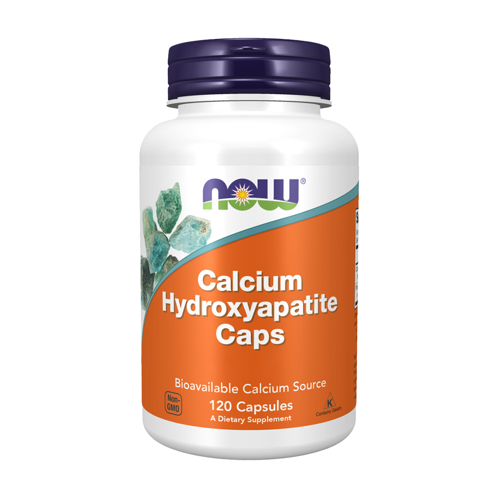 now foods calcium hydroxypatite 120 kapsler foran