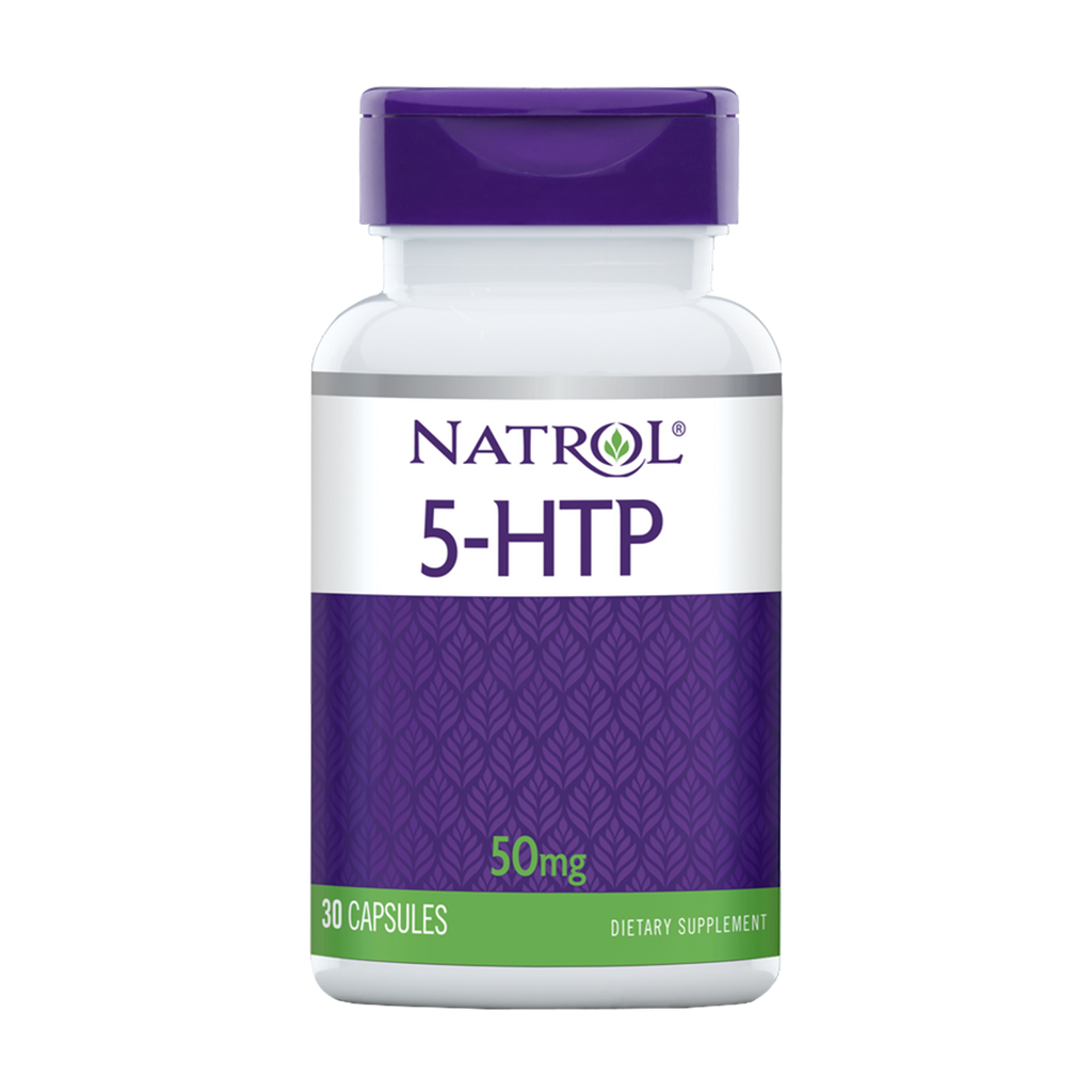 Natrol 5HTP 50 mg kapsler 30ct Front1
