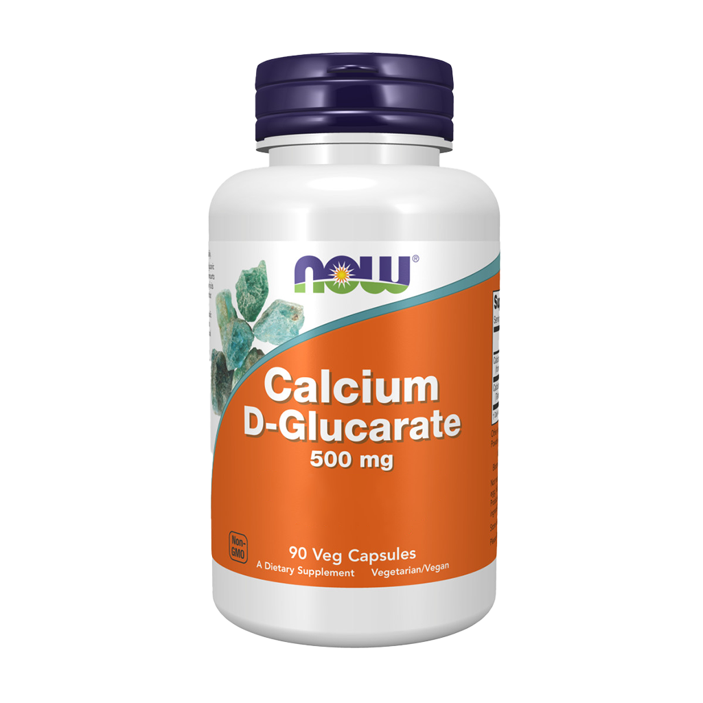 now foods calcium d glucarate 500mg 90 kapsler forside