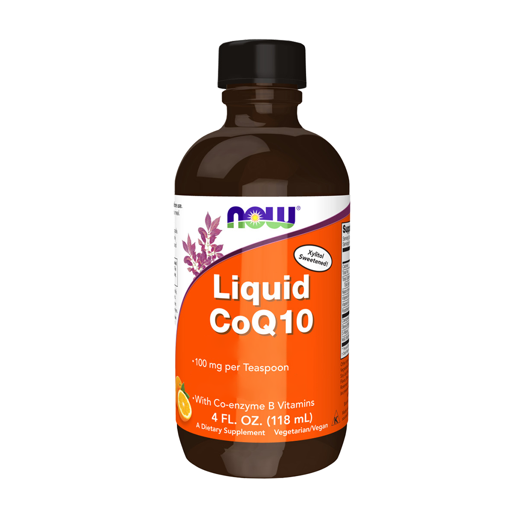 NOW Foods Vloeibare CoQ10 (118 ml.) Voorkant