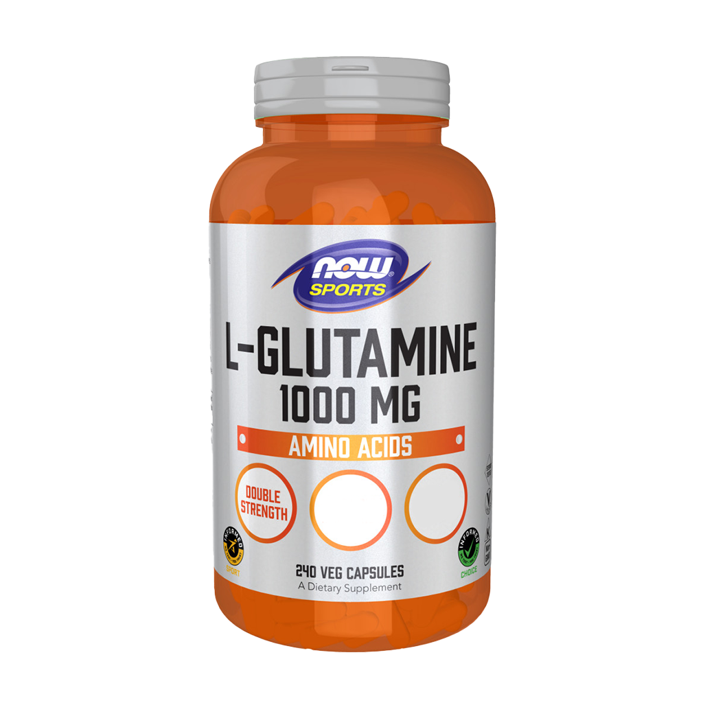NOW Foods L-Glutamine 1.000 mg Voorkant