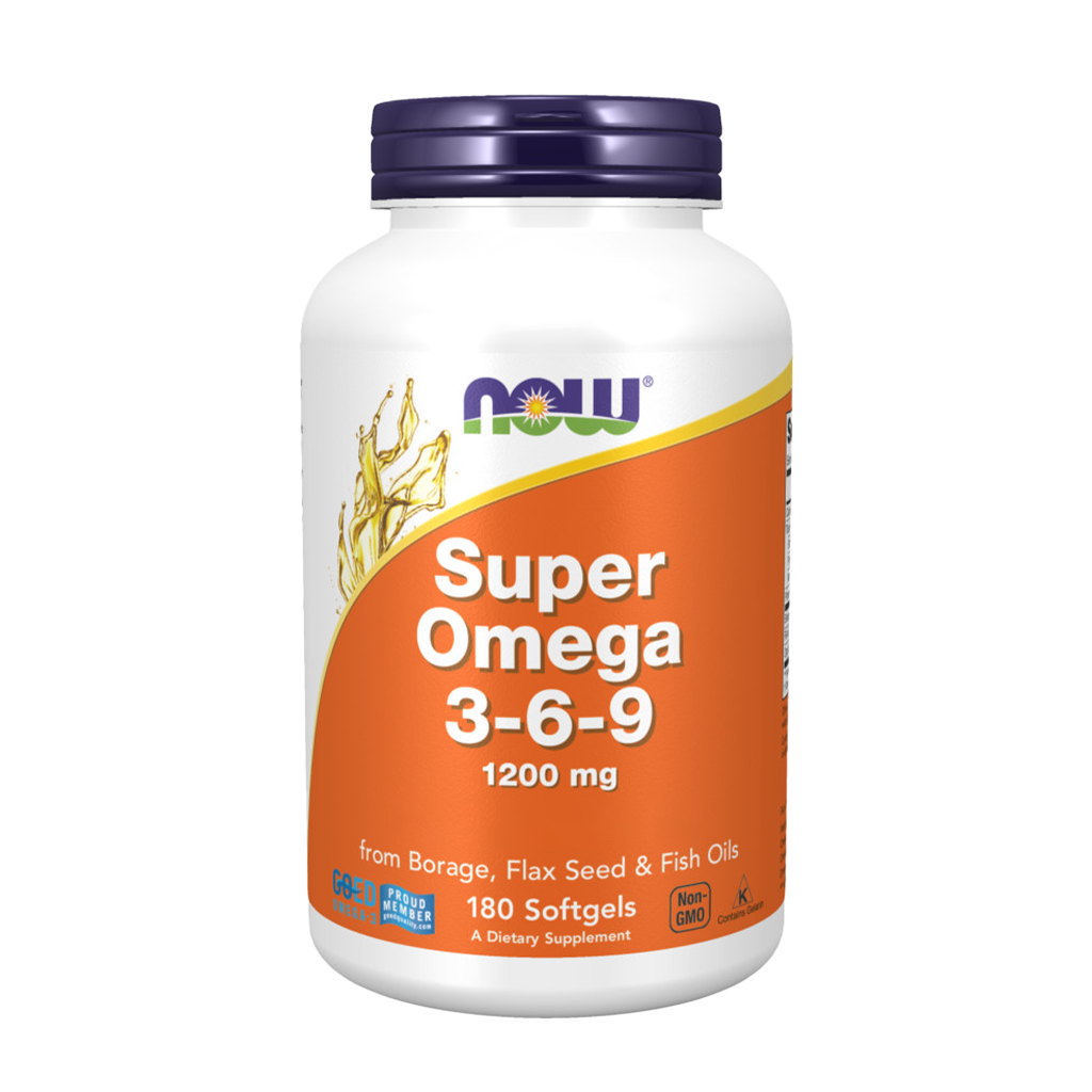 Super Omega 3-6-9 1200 mg 180 softgels front cover