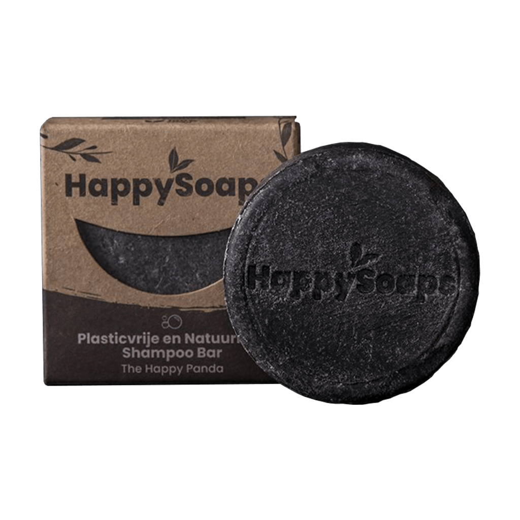 HappySoaps Charming Charcoal & Sweet Sandal Shampoo Bar (70 gram) front