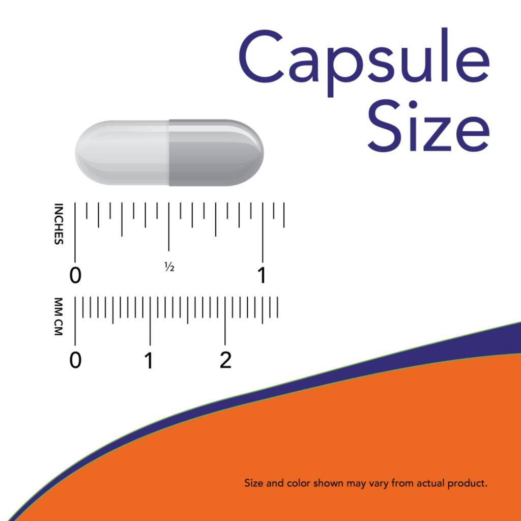NOW Foods Glutathion 500 mg (60 kapsler) capsule how big