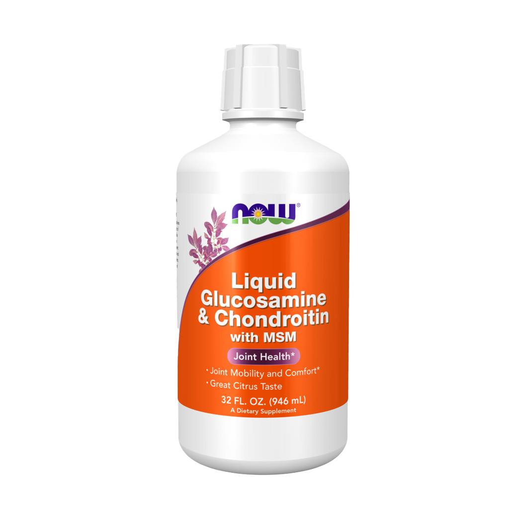 NOW Foods Flydende Glucosamin & Chondroitin med MSM