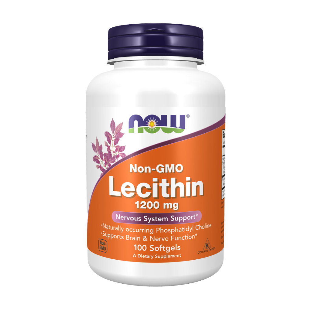 now foods lecithin 1200mg softgels 1