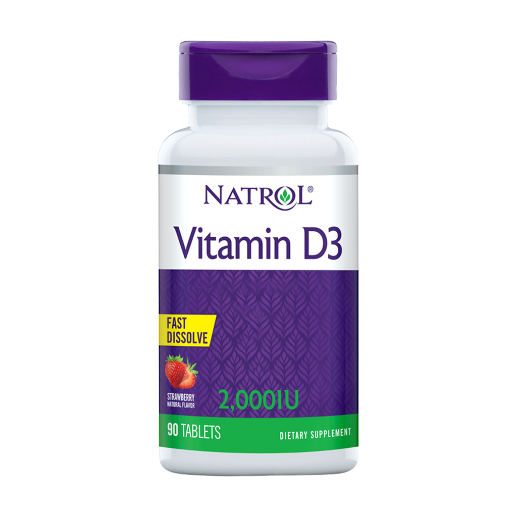 natrol vitamin d3 2000iu hurtigopløselig 90 tabletter 1