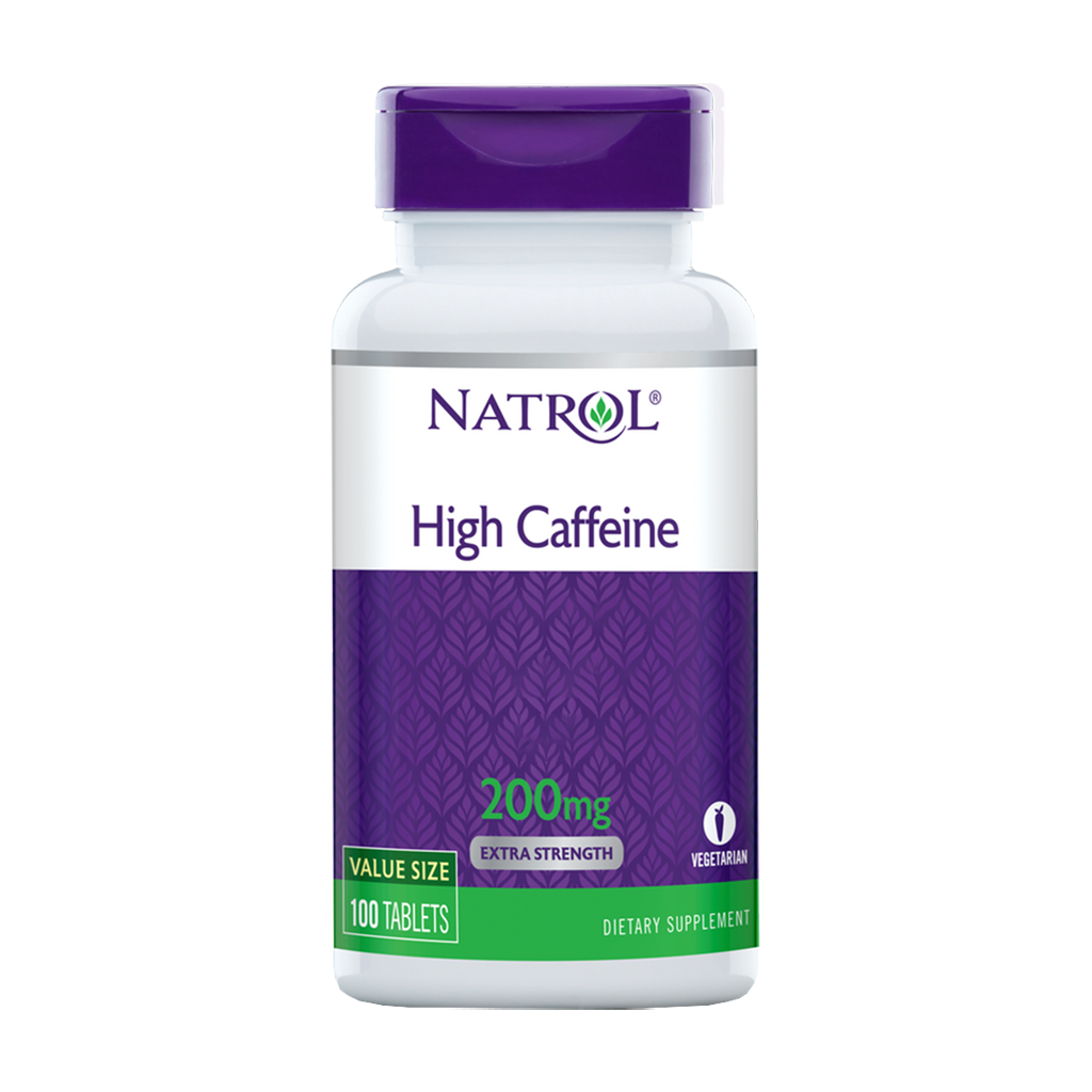 natrol høj koffein ekstra styrke 200 mg 100 tabletter 1