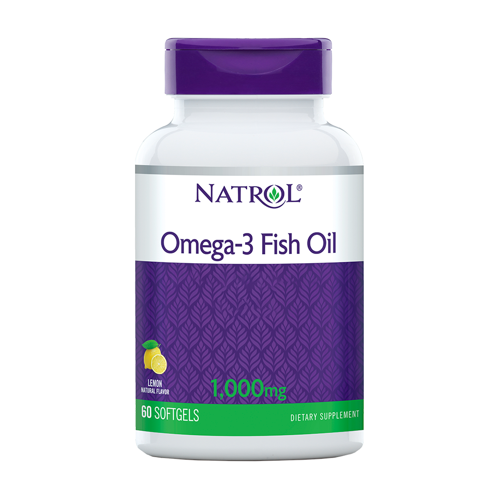 natrol omega 3 fiskeolie 1000 mg 60 softgels