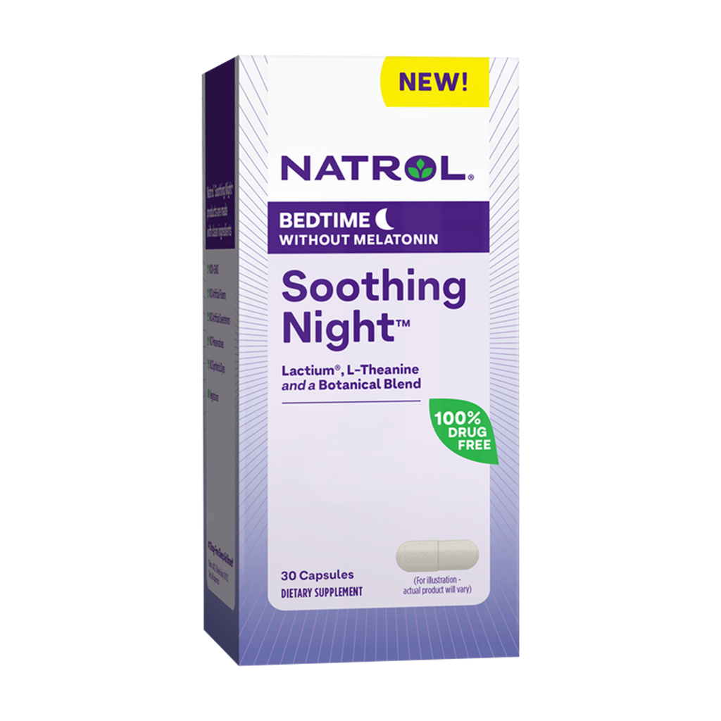 natrol soothing night bedtime uden melatonin 30 kapsler 1