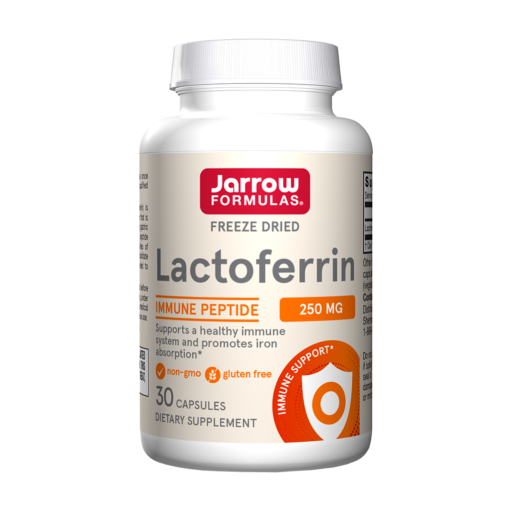 jarrow formulas lactoferrin 250 mg 30 kapsler 1
