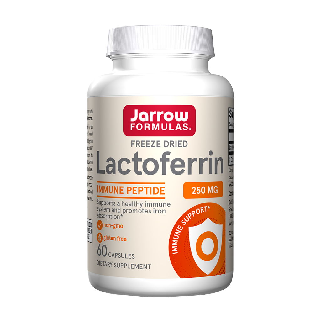 jarrow formulas lactoferrin 250 mg 60 kapsler 1