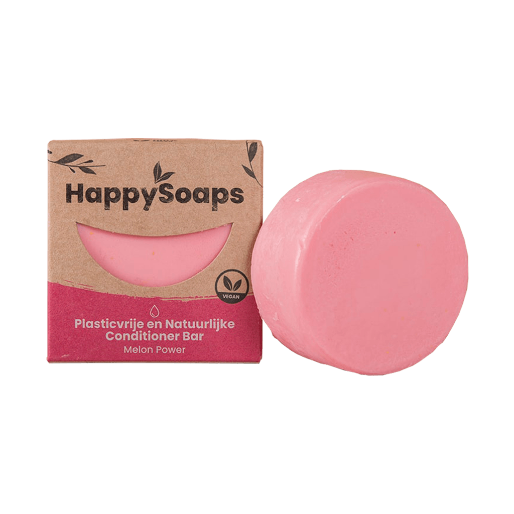 happy soaps melon power conditioner bar 70g packshot bar verpakking