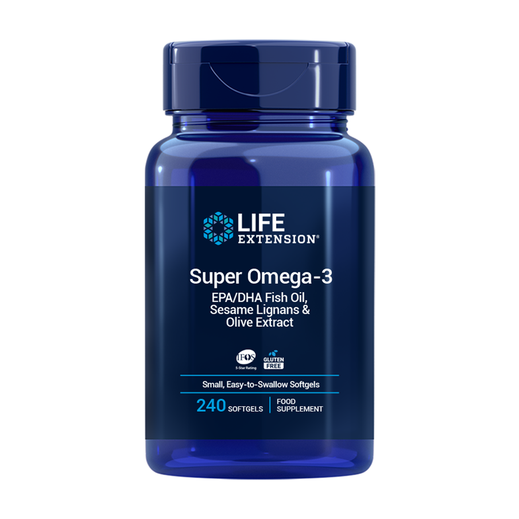 life extension super omega 3 epa dha fiskeolie sesam lignaner olivenekstrakt 240 softgels 1