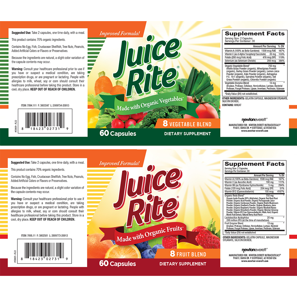 Juice-Rite frugt og grøntsager (60 kapsler)