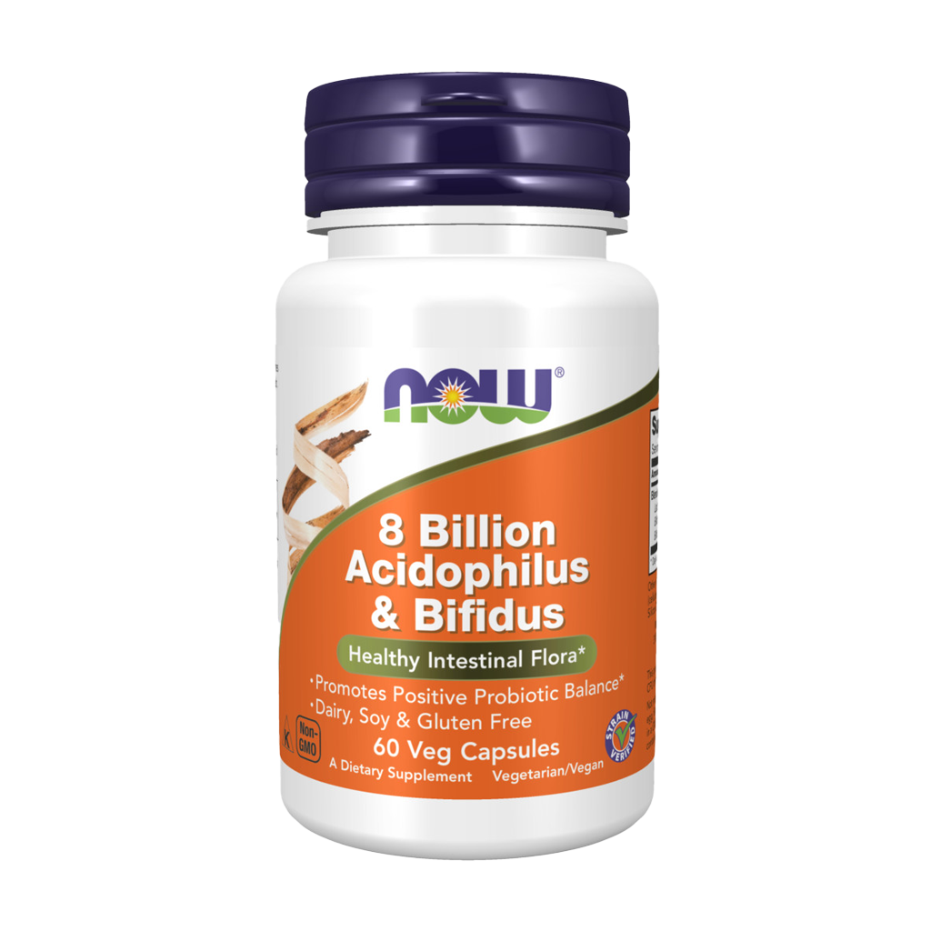 now foods 8 milliarder acidophilus bifidus 60 kapsler 1
