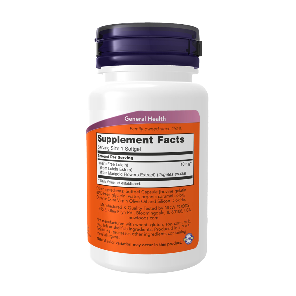 now foods lutein 10mg 120 60 softgels 3