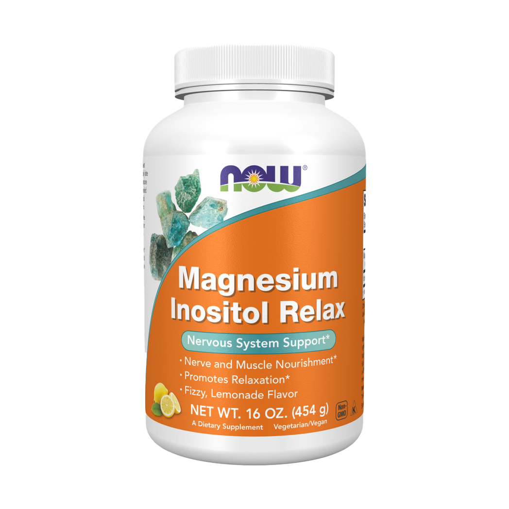 now foods magnesium inositol relax pulver 454 gram foran