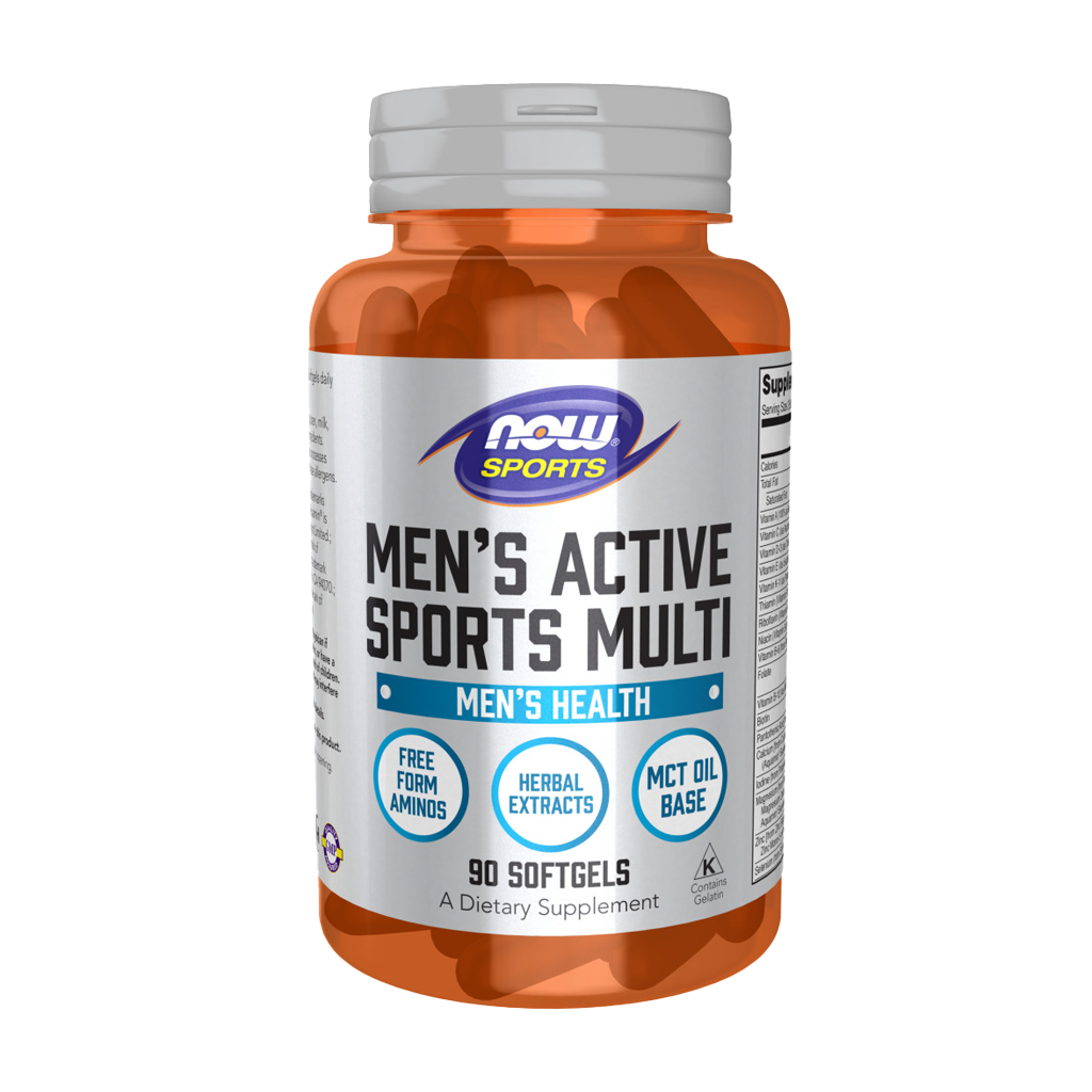 now foods mens active sports multi 90 softgels foran