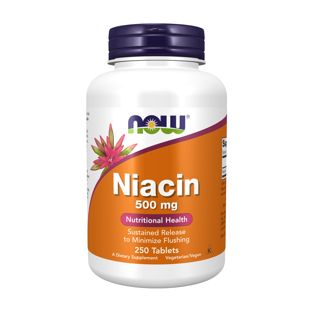 now foods niacin 500mg 250 tabletter 1