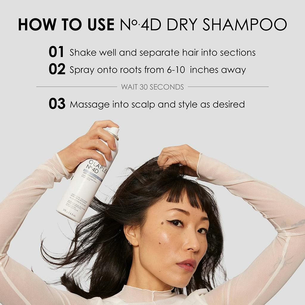 olaplex no 4d clean volume detox tørshampoo hvordan man bruger