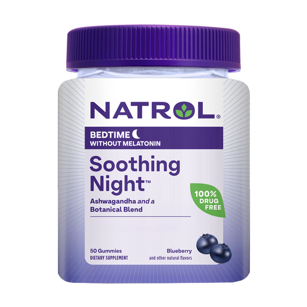 natrol soothing night blåbær sengetid uden melatonin 30 kapsler 1