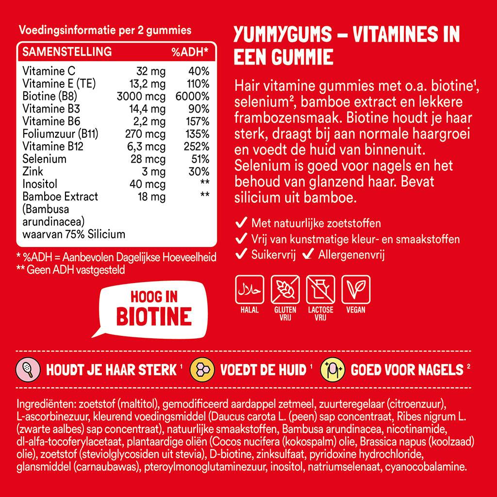 yummygums vitaminer hår skønhed 60 gummier 2
