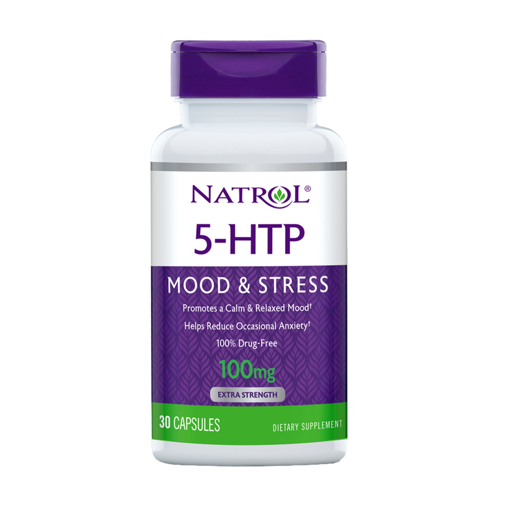 Natrol 5HTP 100 mg kapsler 30ct Front1