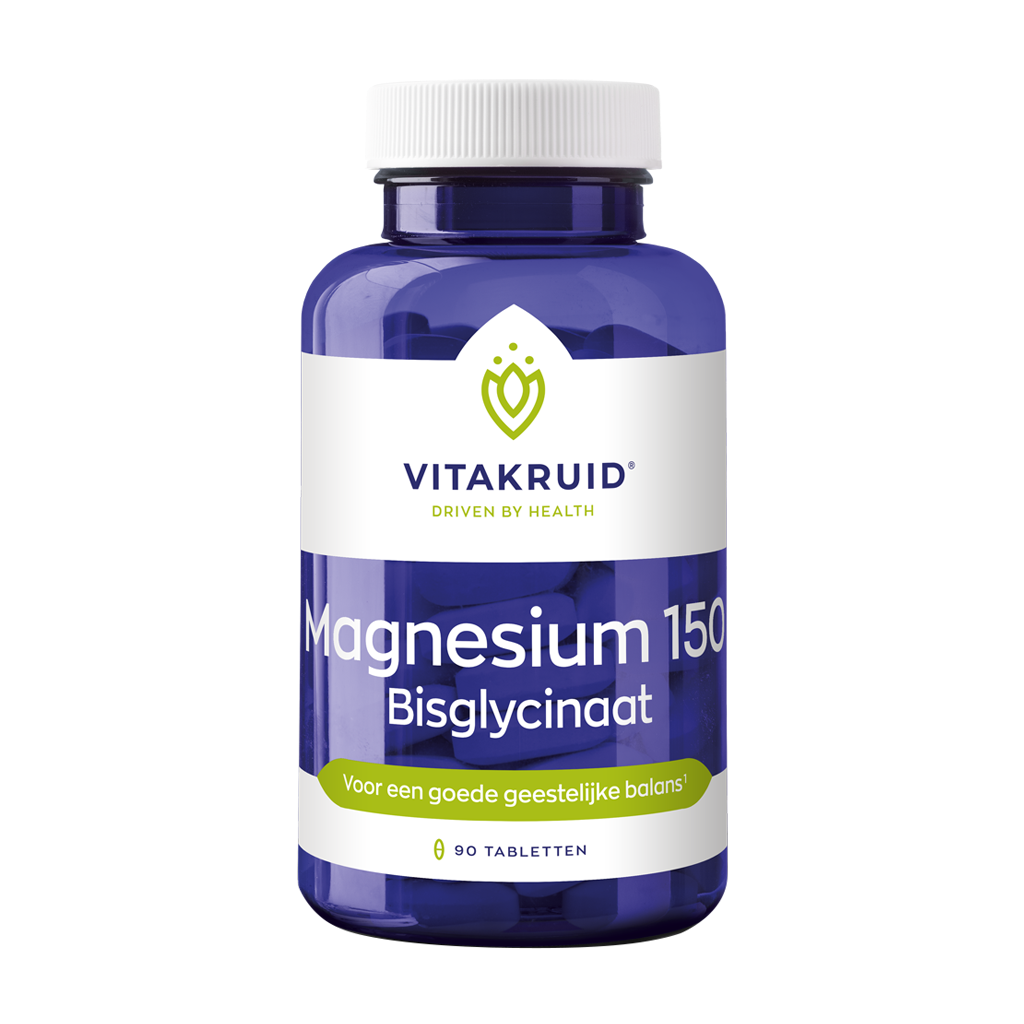 vitakruid Magnesium 150 Bisglycinat 90 tabletter 1
