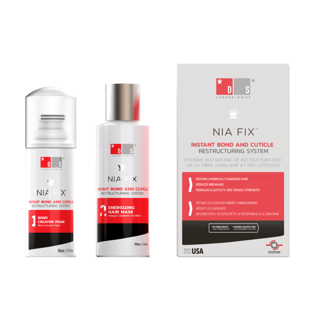 DS Laboratories Nia Fix behandling til skadet hår (150 ml.) front