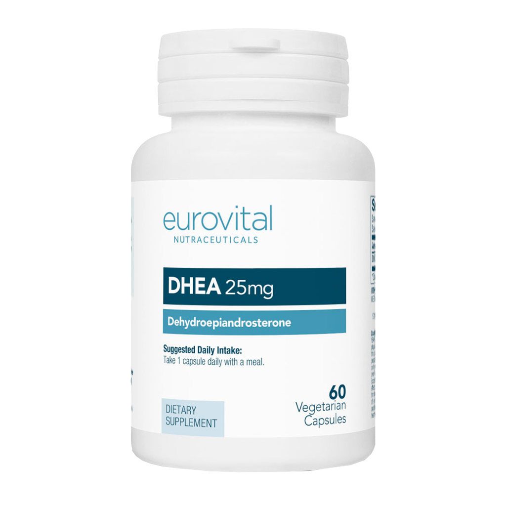 Eurovital DHEA 25mg front label