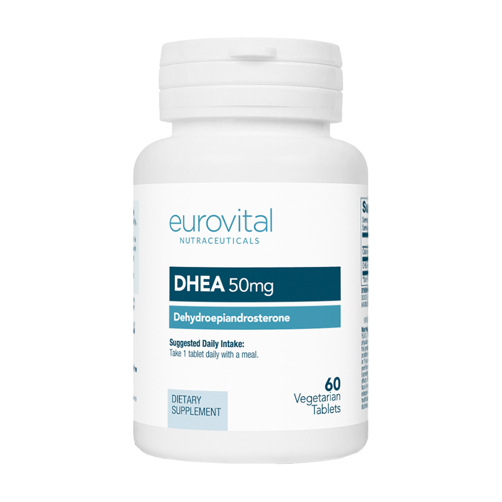 Eurovital DHEA 50mg (60 tabletter) front side