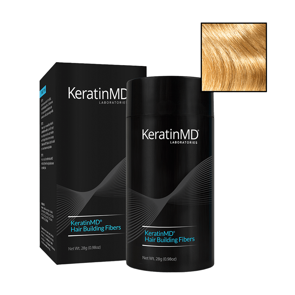 KeratinMD Hårfibre Lys blond - 2 måneder lager (28 gram) front