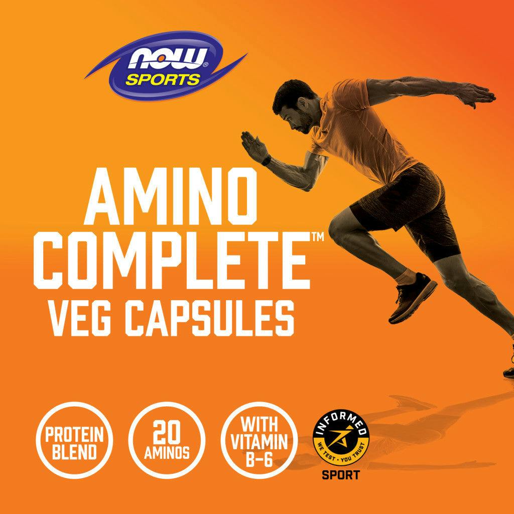 NOW Foods Amino Complete - Eiwitmengsel met 21 aminozuren en B6 Capsules