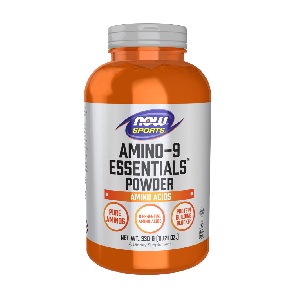    NOW Sports Amino-9 Essentials Poeder 330 gram Voorkant