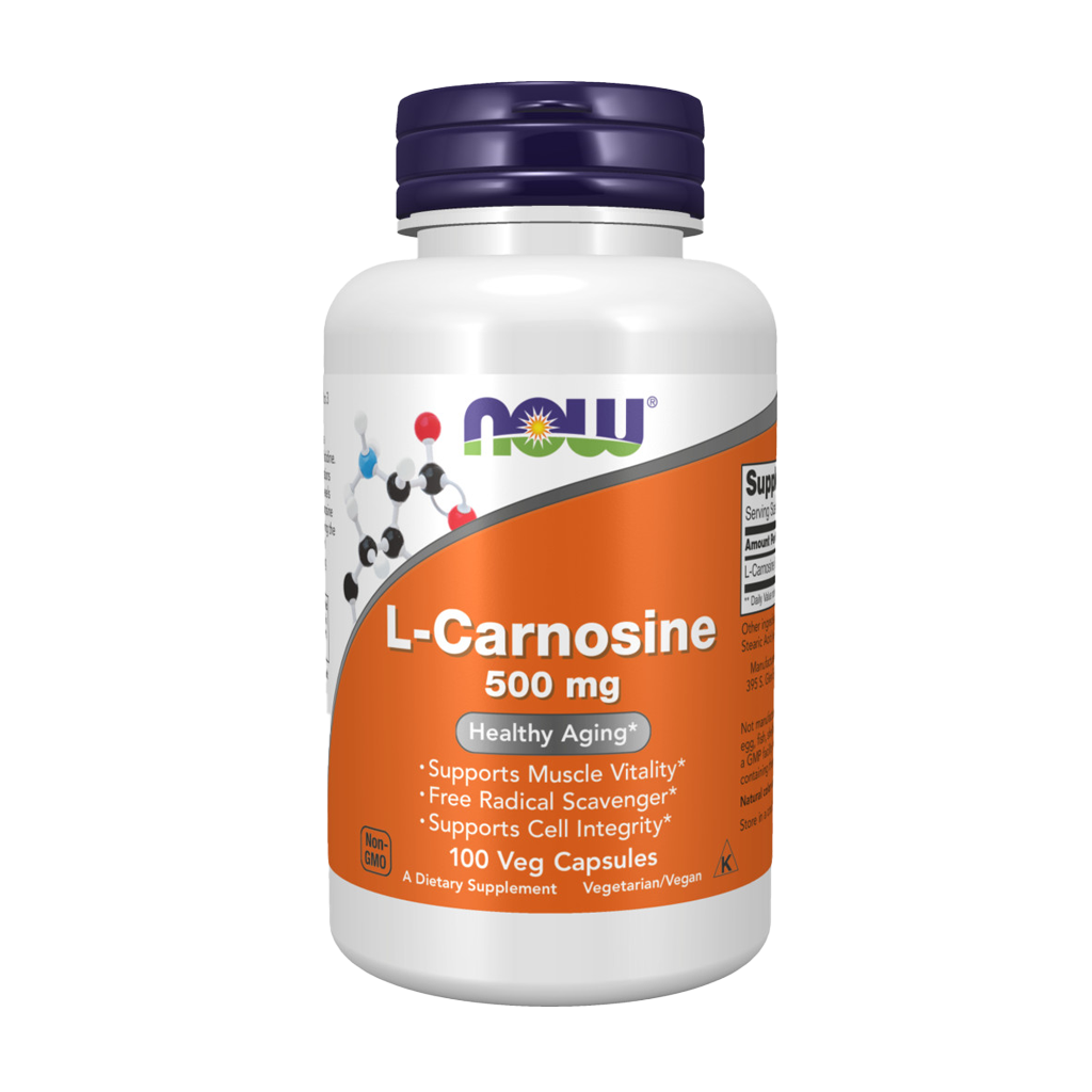 NOW Foods L-Carnosin (Beta-Alanyl-L-Histidin) 500 mg