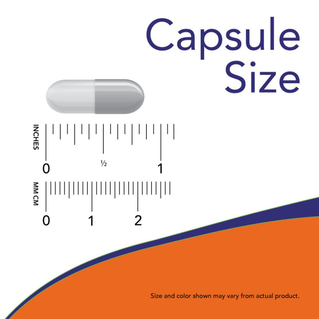 NOW Foods Relora 300 mg (120 kapsler) capsule how big