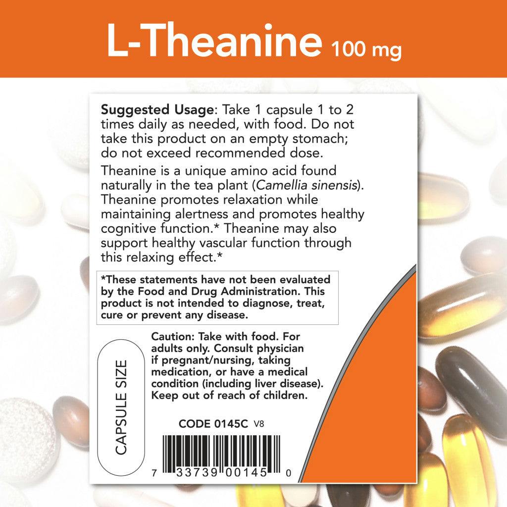 NOW Foods L-Theanin 100 mg (90 kapsler) how to use