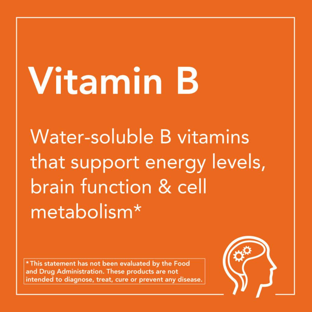NOW Foods B-100 Vitamin B-100 langvarig frigivelse (100 tabletter) B-vitamin