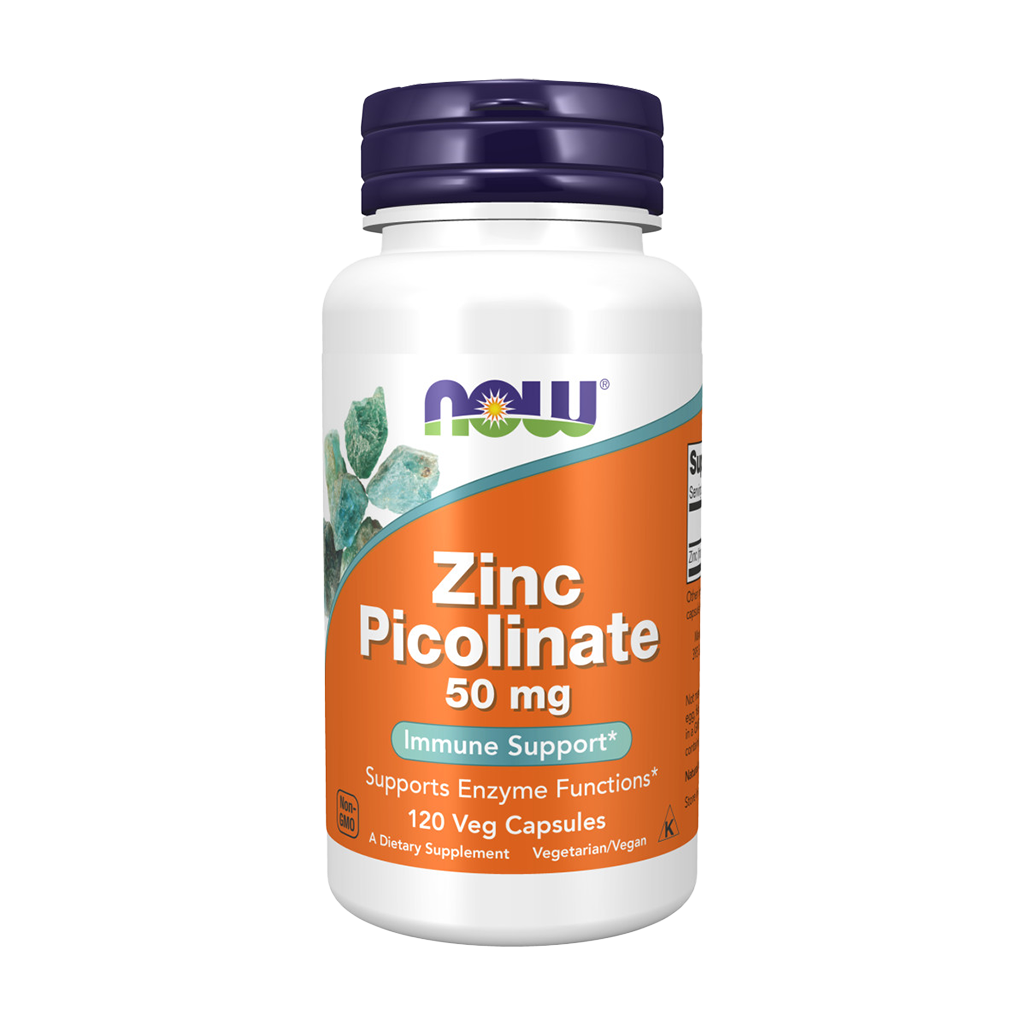 NOW Foods Zink Picolinate 50 mg (120 kapsler)