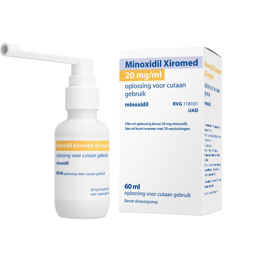 Xiromed Minoxidil 2% lotion (60 ml.) side